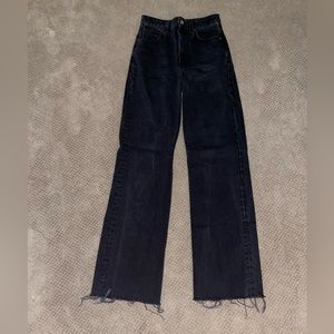 Zara high waisted, wide leg jeans. Slightly used, in good condition